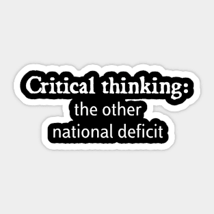 Critical thinking Sticker